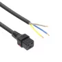 ACT barošanas vads C19 IEC Lock - atvērts gals melns 2 m, PC1174, 5 komplekts