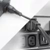 ACT barošanas kabelis C13 IEC Lock - C14 melns 2 m, PC1021, 5 komplektā