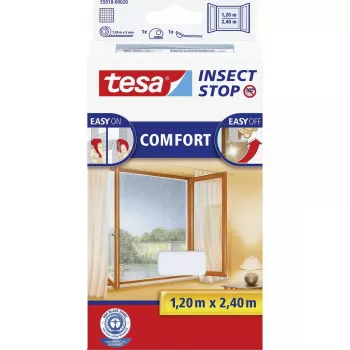 Logu moskītu tīkls Tesa Insect Stop Comfort 55918-00020-00 1200 x 2400 mm Balts