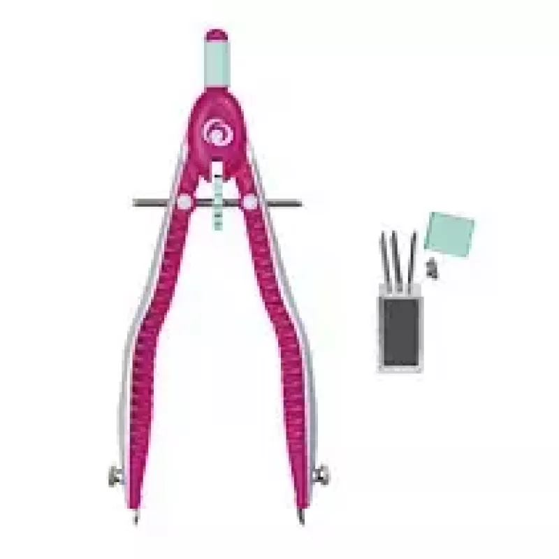 Cirkulis Bow Compass Herlitz 11122348 Ciāns Rozā