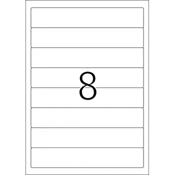 Pašlīmējošās printera etiķetes HERMA File etiķetes A4 192x34 mm