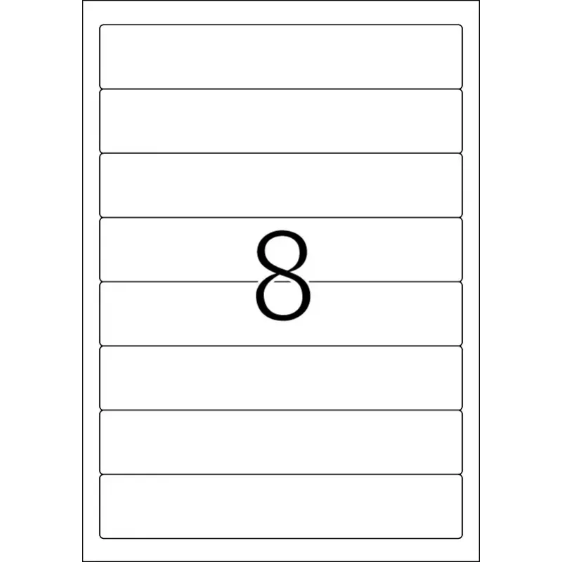 Pašlīmējošās printera etiķetes HERMA File etiķetes A4 192x34 mm