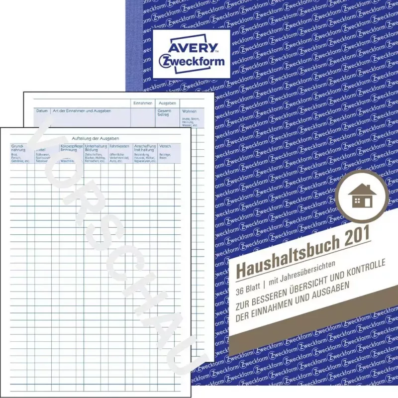 Grāmatvedības žurnāls/grāmata AVERY 201 A5 36 lapas