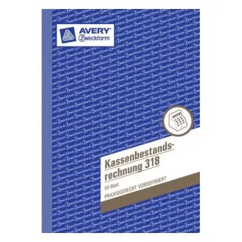 Administrācijas grāmata Avery 318 zili balta