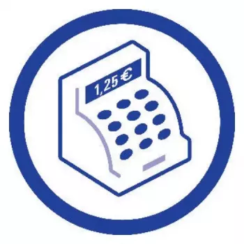 Administrācijas grāmata Avery 426 zili balta