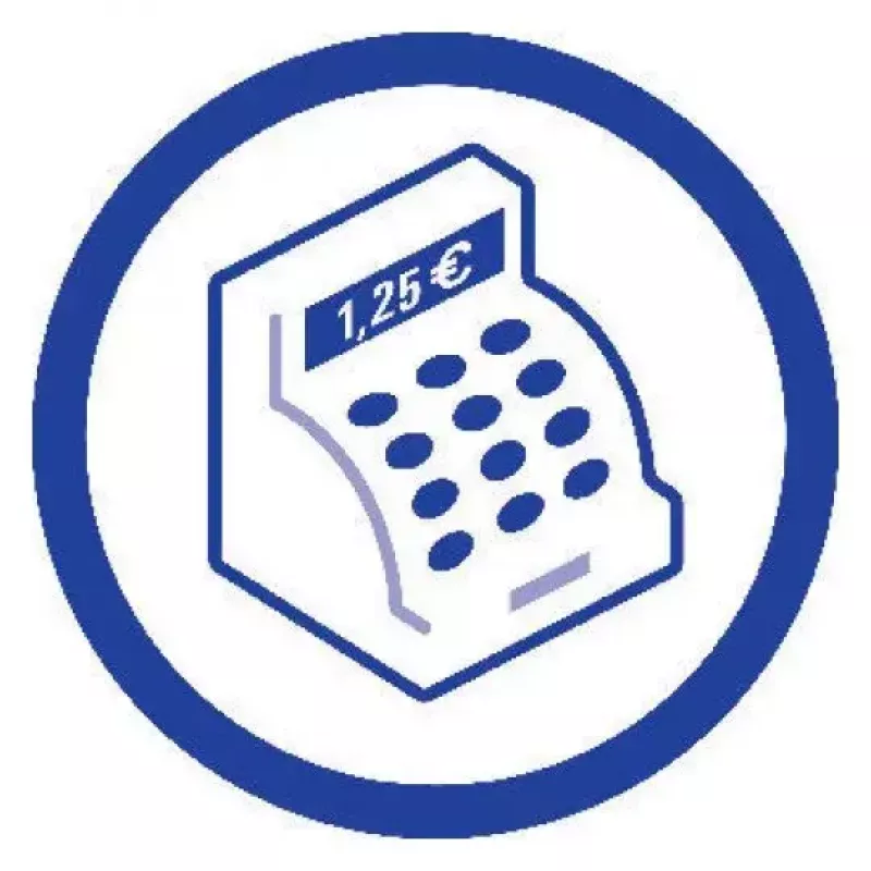Administrācijas grāmata Avery 426 zili balta