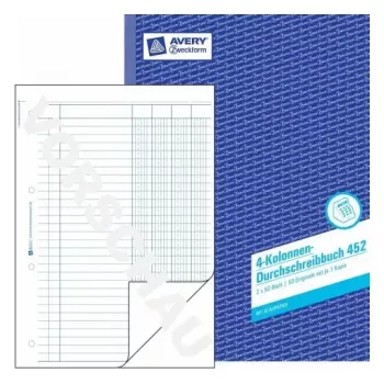 Administrācijas grāmata Avery 452 zili balta