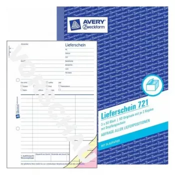 Administrācijas grāmata Avery 721 zili balta