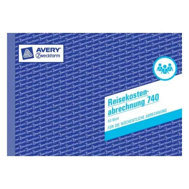 Administrācijas grāmata Avery 740 zila balta