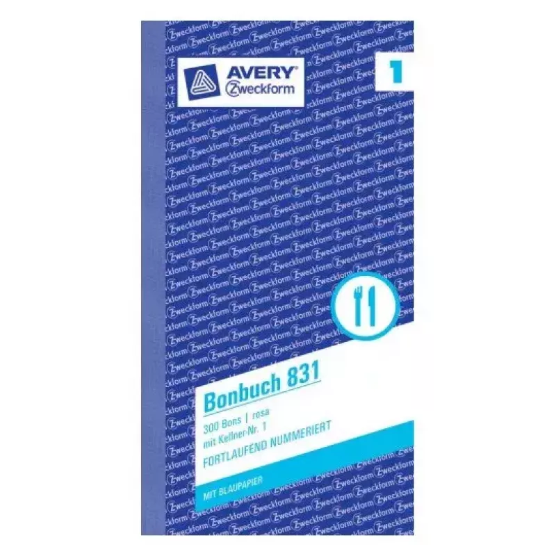 Biļetes Avery 831 300 gab. rozā