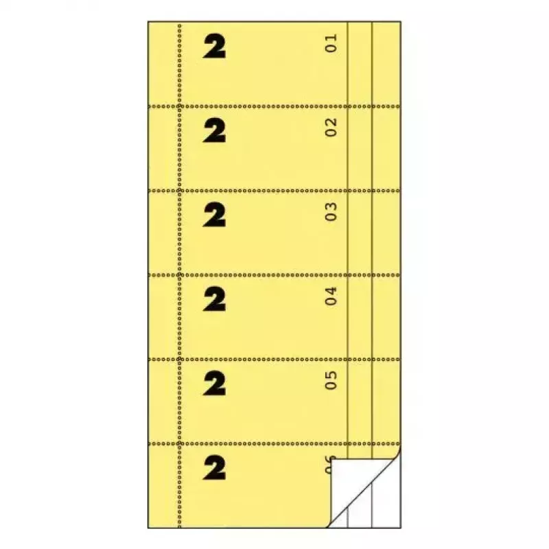Biļetes Avery 832, 300 gab., dzeltenas
