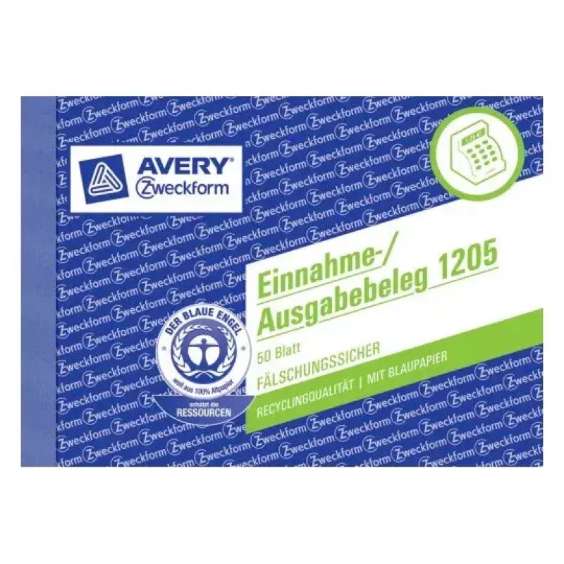 Administrācijas grāmata Avery 1205 zili balta