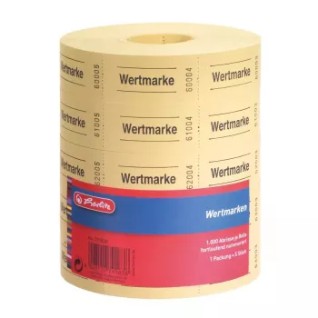 Biļetes Herlitz 791830 1000 gab. Dzeltenas