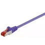 Tīkla kabelis WENTRONIC Goobay 95574 Cat6 S/FTP (S-STP) RJ-45 uz RJ-45 1,5 m violets 1000 Mbit/s zeltīti kontakti