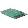 DeLOCK 62590 Iekšējais M.2 adapteris SATA 6 Gbit/s RAID 0/1/JBOD