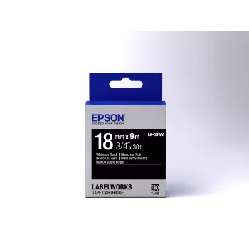 Epson Lentes kasetne Vivid LK-5BWV Balts/Melns 18mm (9m)