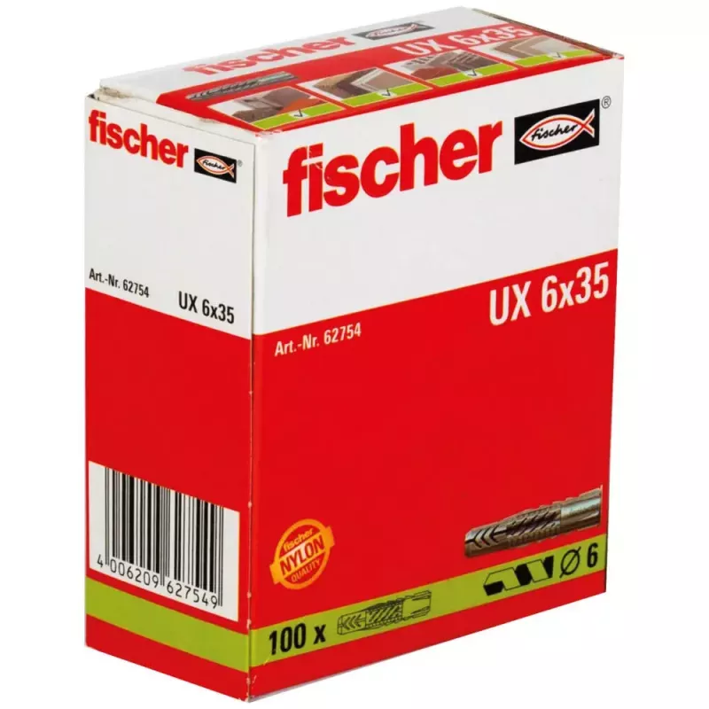 Fischer 62754 sienas dībelis 35 mm