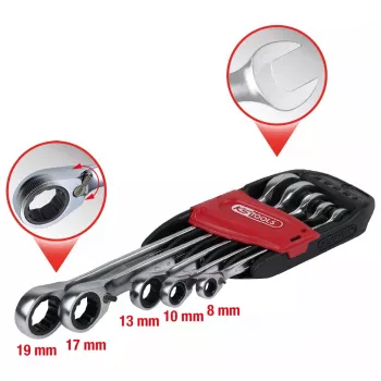 Sprūdatslēgas komplekts KS Tools 503.4605, hroma-vanādija tērauds, 72 gab.