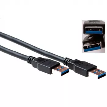 USB kabelis ACT USB 3.0 A vīrietis - USB A vīrietis 2,00 m