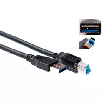 USB kabelis ACT USB 3.2 Gen1 A vīrišķais - USB B vīrišķais 1,00 m