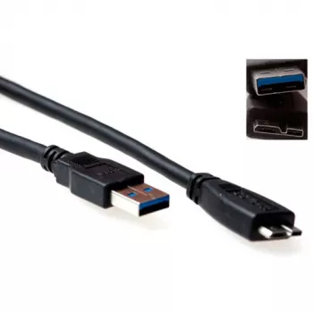 ACT USB 3.0 A vīriešu - USB micro B vīriešu kabelis 1,00 m SB3029