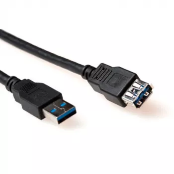 ACT USB 3.0 A vīrišķais - USB A sievišķais 1.50 m pagarinātājs Melns
