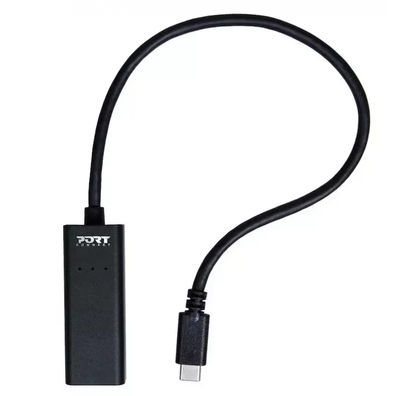 Port Designs 900126 USB dokstacija melna 0.3m