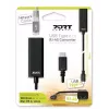 Port Designs 900126 USB dokstacija melna 0.3m
