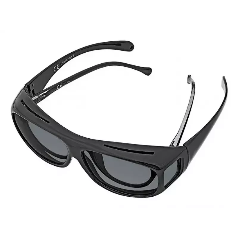 Sunglasses WEDO 271 48599 Ovāli wrap-around, uniseks, polarizējošas lēcas, pārbriļļu stils