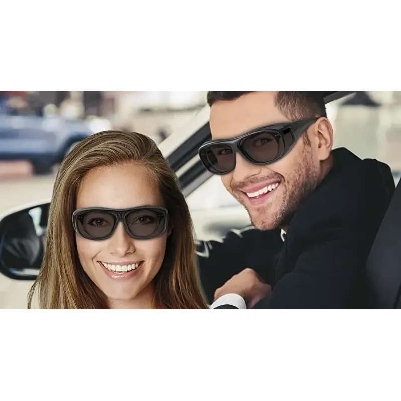 Sunglasses WEDO 271 48599 Ovāli wrap-around, uniseks, polarizējošas lēcas, pārbriļļu stils