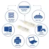 ACT Ivory 3 metru U/UTP CAT6 savienojuma kabelis ar RJ45 savienotājiem