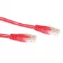 ACT Red 1,5 m U/UTP CAT6 savienojuma kabelis ar RJ45 savienotājiem