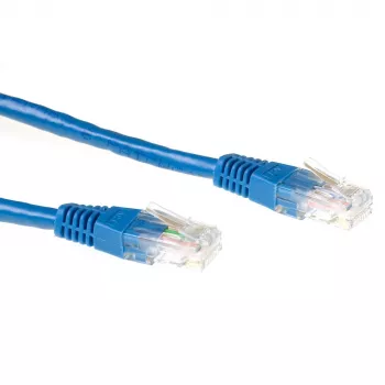 ACT Blue 0.5 metru U/UTP CAT6 savienojuma kabelis ar RJ45 savienotājiem