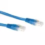 ACT Blue 0.5 metru U/UTP CAT6 savienojuma kabelis ar RJ45 savienotājiem