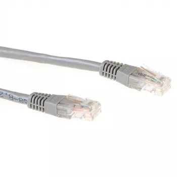 ACT Grey 5 metru LSZH U/UTP CAT6 savienojuma kabelis ar RJ-45 savienotājiem