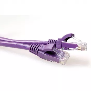 ACT Purple 20 m U/UTP CAT6 tīkla kabelis ar RJ45 savienotājiem, bez aizķeršanās