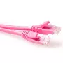 ACT rozā 7 metru U/UTP CAT6 patch kabelis ar snagless RJ45 savienotājiem