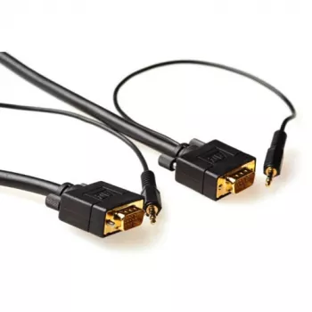 ACT 7 m augstas veiktspējas VGA + audio kabelis, vīriešu-vīriešu