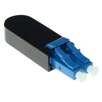 ACT EA9004 LC optiskās šķiedras loopback adapteris, vienmoda, 1310 nm, melns