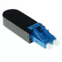 ACT EA9004 LC optiskās šķiedras loopback adapteris, vienmoda, 1310 nm, melns