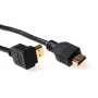 ACT 2 m HDMI High Speed v2.0 kabelis, HDMI-A vīriešu leņķa uz HDMI-A vīriešu taisns, AK3678
