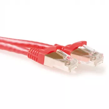 ACT Red 20 m LSZH SFTP CAT6A patch vads, bezāķu, ar RJ45 savienotājiem