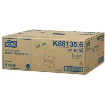 Papīra dvieļi Tork 471093 250 loksnes balti