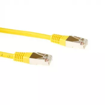 ACT FB9800 CAT6 S/FTP LSZH savienotājkabelis 0,5 m dzeltens