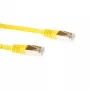 ACT Yellow 15m LSZH SFTP CAT6 lēciena kabelis ar RJ45 savienotājiem