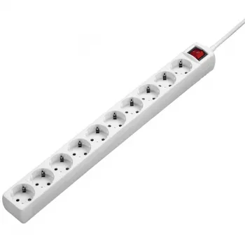 Hama 00137234 pārsprieguma aizsargs Balts 10 AC kontaktligzdas 230 V 3 m