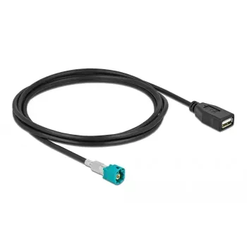 HSD Z vīrišķais uz USB 2.0 Type-A sievišķais kabelis DeLOCK 90488, 2m