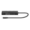Manhattan USB-C Doks/Hubs ar karšu lasītāju, Porti (x6): Ethernet, HDMI, USB-A (x3) un USB-C, ar Power Delivery (100W) uz USB-C portu, Universāls visām ierīcēm, Alumīnijs