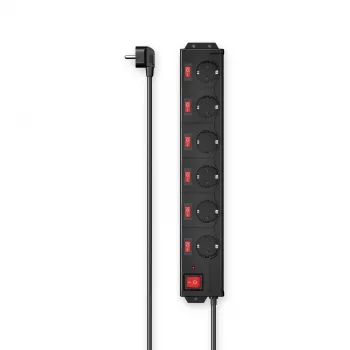 Hama 00223160 Viedā pagarinātājs 6 kontaktligzdas 1.4 m 3680 W
