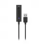 ACT AC9360 ārējā skaņas karte USB 3.5 mm austiņu pieslēgums 4 pogas